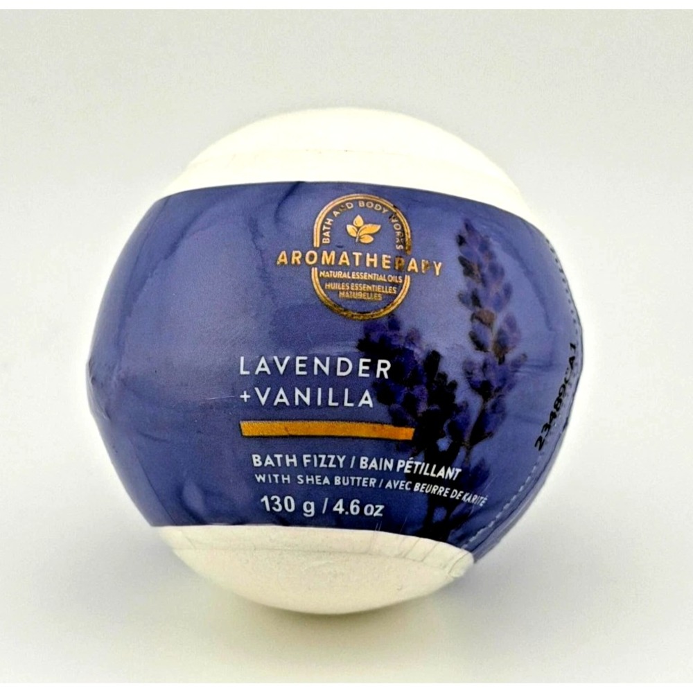 Bath and Body Works Lavender + Vanilla Bath Fizzy Bomb (4.6 oz / 130 g)